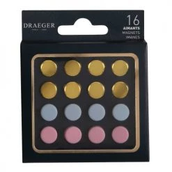 Draeger Paris Magnets 16 Aimants Dorés Et Pastel