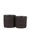 Mica Decorations Jarres Et Cache-pots 2 Cache-pots En Jonc De Mer Gris H20