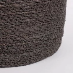 Mica Decorations Jarres Et Cache-pots 2 Cache-pots En Jonc De Mer Gris H26 -Plantes vertes Soldes 2 cache pots en jonc de mer gris h26 4