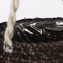 Mica Decorations Jarres Et Cache-pots 2 Cache-pots En Jute Noir H16 -Plantes vertes Soldes 2 cache pots en jute noir h16 2