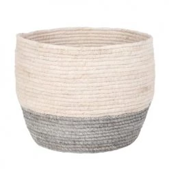 Maisons Du Monde Jarres Et Cache-pots 3 Cache-pots En Fibre De Maïs Bleu Gris H27 -Plantes vertes Soldes 3 cache pots en fibre de mais bleu gris h27 1000 4 15 183162 3