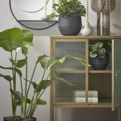 Mica Decorations Jarres Et Cache-pots 3 Cache-pots En Papier Marron Noir H24 -Plantes vertes Soldes 3 cache pots en papier marron noir h24 5