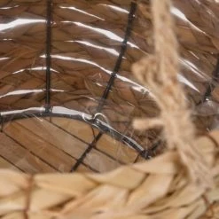 Mica Decorations Jarres Et Cache-pots 3 Cache-pots Suspendu En Jonc De Mer Marron Clair H90 -Plantes vertes Soldes 3 cache pots suspendu en jonc de mer marron clair h90 3