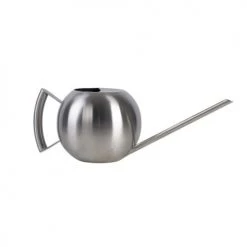 Esschert Design Jarres Et Cache-pots Arrosoir Design Rond En Acier Inoxydable