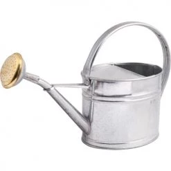 Guillouard Décoration De Jardin Arrosoir En Acier Galvanisé Avec Pomme 1.75 Litres Naturel