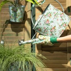 Esschert Design Jarres Et Cache-pots Arrosoir En Acier Galvanisé Roses 6,8 Litres -Plantes vertes Soldes arrosoir en acier galvanise roses 6 8 litres 4