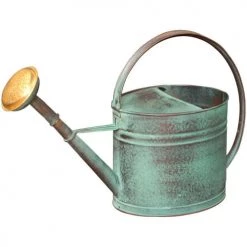 Guillouard Décoration De Jardin Arrosoir Vert Vieilli Avec Pomme 4 Litres