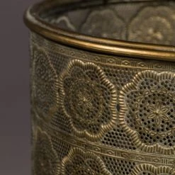 Dutchbone Jarres Et Cache-pots Cace Pot L En Métal Doré -Plantes vertes Soldes cace pot l en metal dore 4