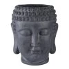 Maisons Du Monde Jarres Et Cache-pots Cache-pot Bouddha En Ciment Gris Anthracite H52