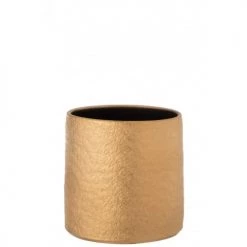 LANADECO Jarres Et Cache-pots Cache-pot Céramique Or H25cm