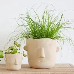 Becquet Jarres Et Cache-pots Cache-pot D'intérieur En Céramique Beige -Plantes vertes Soldes cache pot d interieur en ceramique beige 7