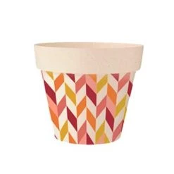 STC Jarres Et Cache-pots Cache Pot De Fleurs 70's En Bambou D15cm -Plantes vertes Soldes cache pot de fleurs 70 s en bambou d15cm 2
