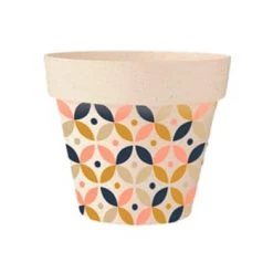 STC Jarres Et Cache-pots Cache Pot De Fleurs 70's En Bambou D15cm -Plantes vertes Soldes cache pot de fleurs 70 s en bambou d15cm 4