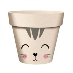 STC Jarres Et Cache-pots Cache Pot De Fleurs Chat En Bambou D7,2cm