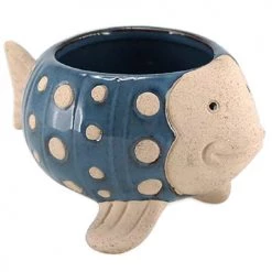 Faye Jarres Et Cache-pots Cache Pot De Fleurs Poisson H9cm