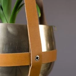 Dutchbone Jarres Et Cache-pots Cache Pot En Aluminium Doré -Plantes vertes Soldes cache pot en aluminium dore 5