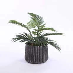 Mica Decorations Jarres Et Cache-pots Cache-pot En Aluminium Gris D20,5 -Plantes vertes Soldes cache pot en aluminium gris d20 5 2