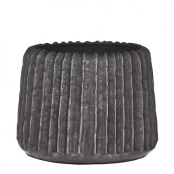 Mica Decorations Jarres Et Cache-pots Cache-pot En Aluminium Gris D20,5