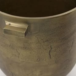 House Doctor Jarres Et Cache-pots Cache-pot En Aluminium Or H25 -Plantes vertes Soldes cache pot en aluminium or h25 2