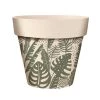STC Jarres Et Cache-pots Cache Pot En Bambou Feuilles Tropicales D17cm