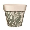 STC Jarres Et Cache-pots Cache Pot En Bambou Feuilles Tropicales D25,5cm