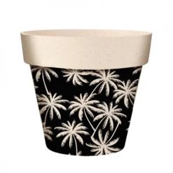 STC Jarres Et Cache-pots Cache Pot En Bambou Palmiers D17cm
