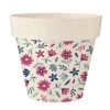 STC Jarres Et Cache-pots Cache Pot En Bambou Petites Fleurs D25,5cm