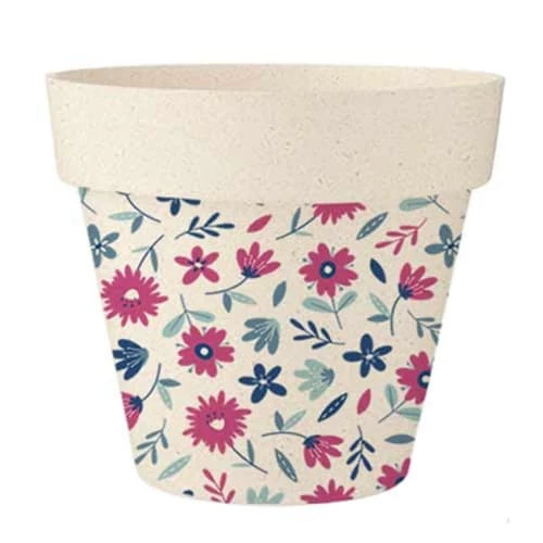 STC Jarres Et Cache-pots Cache Pot En Bambou Petites Fleurs D25,5cm 1 STC Jarres Et Cache-pots Cache Pot En Bambou Petites Fleurs D25,5cm
