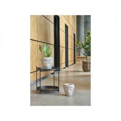 Villa Collection Jarres Et Cache-pots Cache Pot En Béton Gris -Plantes vertes Soldes cache pot en beton gris 3