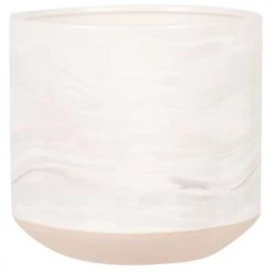 Maisons Du Monde Jarres Et Cache-pots Cache Pot En Dolomite Blanche H18