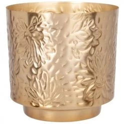 Maisons Du Monde Jarres Et Cache-pots Cache Pot En Fer Doré H18