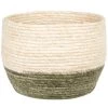Maisons Du Monde Jarres Et Cache-pots Cache-pot En Fibre De Maïs Tressée Bicolore H21