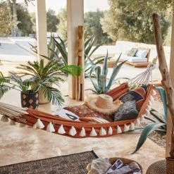 Maisons Du Monde Jarres Et Cache-pots Cache-pot En Fibre Végétale Tressée Noire Et Beige H40 -Plantes vertes Soldes cache pot en fibre vegetale tressee noire et beige h40 1000 11 29 220076 4