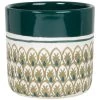 Maisons Du Monde Jarres Et Cache-pots Cache-pot En Grès Vert Et Bleu Canard