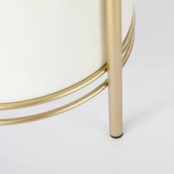 Mica Decorations Jarres Et Cache-pots Cache-pot En Métal Blanc Et Doré -Plantes vertes Soldes cache pot en metal blanc et dore 3