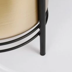 Mica Decorations Jarres Et Cache-pots Cache-pot En Métal Doré Et Noir -Plantes vertes Soldes cache pot en metal dore et noir 3