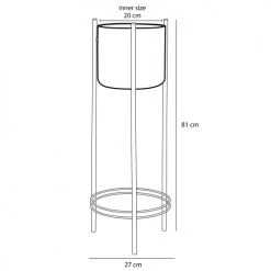 Mica Decorations Jarres Et Cache-pots Cache-pot En Métal Noir Et Doré -Plantes vertes Soldes cache pot en metal noir et dore 16