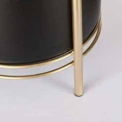 Mica Decorations Jarres Et Cache-pots Cache-pot En Métal Noir Et Doré -Plantes vertes Soldes cache pot en metal noir et dore 3