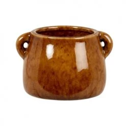Maisons Du Monde Jarres Et Cache-pots Cache-pot En Porcelaine Jaune Moutarde H8