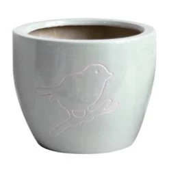 Décolines Jarres Et Cache-pots Cache Pot Gris En Terre Cuite H13cm -Plantes vertes Soldes cache pot gris en terre cuite h13cm 3