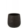 LANADECO Jarres Et Cache-pots Cache-pot Irrégulier Rugueux Céramique Noire