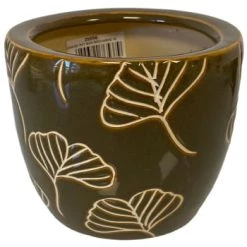 Décolines Jarres Et Cache-pots Cache Pot Jaune En Terre Cuite H23cm -Plantes vertes Soldes cache pot jaune en terre cuite h23cm 3