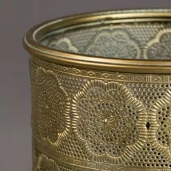 Dutchbone Jarres Et Cache-pots Cache Pot M En Métal Doré -Plantes vertes Soldes cache pot m en metal dore 4