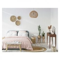 Rendez Vous Déco Jarres Et Cache-pots Cache-pot Pieds En Teck Et Bambou (lot De 2) -Plantes vertes Soldes cache pot pieds en teck et bambou lot de 2 2