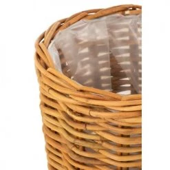 LANADECO Jarres Et Cache-pots Cache Pot Rotin Miel H50cm -Plantes vertes Soldes cache pot rotin miel h50cm 2