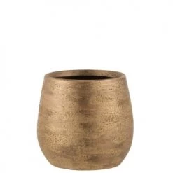 LANADECO Jarres Et Cache-pots Cache-pot Rugueux Céramique Or