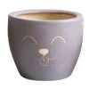 Décolines Jarres Et Cache-pots Cache Pot Taupe En Terre Cuite H13cm