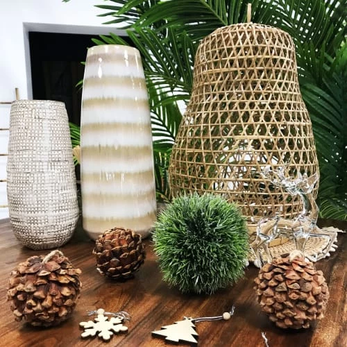 HYDILE Jarres Et Cache-pots Cloche En Bambou Décorative 2 HYDILE Jarres Et Cache-pots Cloche En Bambou Décorative – Image 2