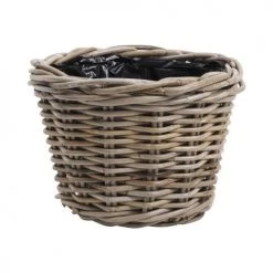 Aubry Gaspard Jarres Et Cache-pots Corbeille Ronde En Poelet Gris