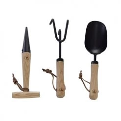 Laguiole Jarres Et Cache-pots Kit 3 Outils De Plantation Noirs Et Bois